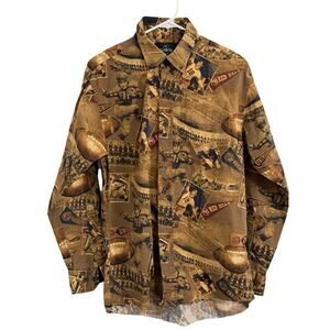 Vintage Redhead Men’s Size M Football Varsity Button Up Collared Shirt